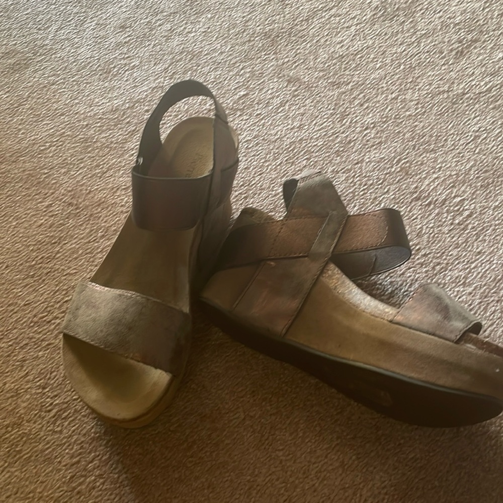 Brushed metallic effect Wedged